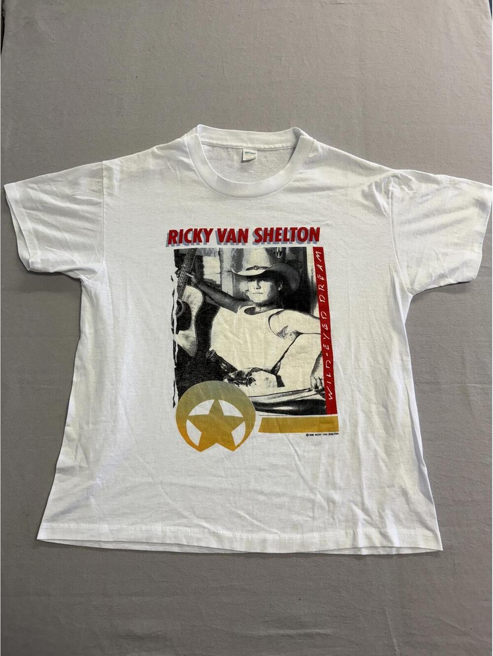 Vintage Ricky Van Shelton T-shirt 1988 Wild Eyed Dream Album